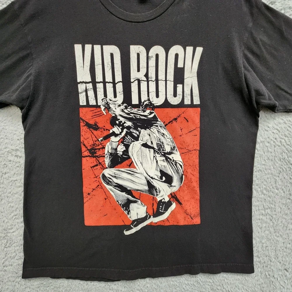 Kid Rock American Rock 'N Roll Tour 2018 Shirt sz XL (Fits as Large) Black READ‎